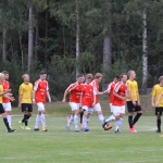 glädje hos rött å vitt efter 3-2 målet