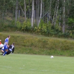 linus lyck på väg mot 1-0 och bollen rullar