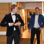 radarparet Fredrik Nilsson och Anton Grännö anländer till galan