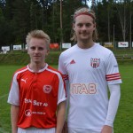 matchens lirare Arvid Elm och Filip Freding