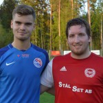 Matchens lirare i vardera laget  Axel Svenningsson och Anton Grännö