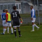 segerchapagnen sprudlade över tränare och spelare efter matchen