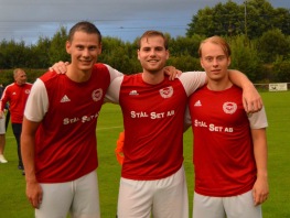 Alexander Wallinder, Elias Larsson och Lucas Andersson. En trio som utgör "de gamle" i laget.