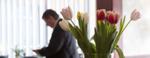 Bets Western Hotell Ett foajé tulpaner Bets Western Hotell Ett foajé tulpaner