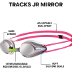 Arena Tracks Junior Mirror Silver / Rosa