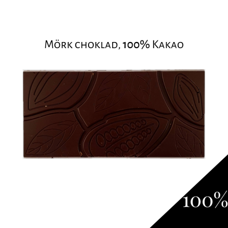 Pralinhuset - 100% Kakao - Ren - Mörk Choklad