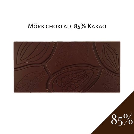 Pralinhuset - 85% Kakao - Ren - Mörk Choklad