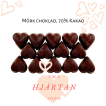 Pralinhuset - Small Hearts - 70% Kakao - Mörk Choklad