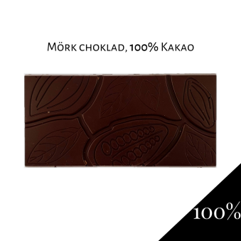 Pralinhuset - 100% Kakao - Ren - Mörk Choklad