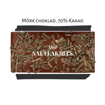 Pralinhuset - 70% Kakao - Saltlakrits - Mörk Choklad