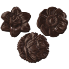 Pralinhuset - Choco Snacks - Chokladblommor Mörk