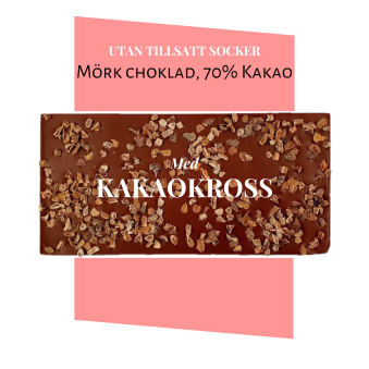 Pralinhuset - 70% Kakao - Kakaokross - Utan Tillsatt Socker - 