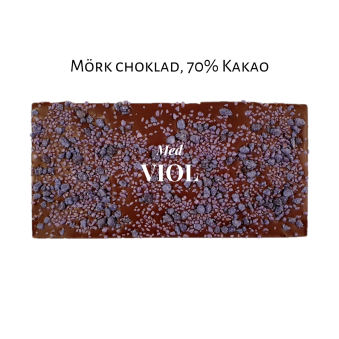 Pralinhuset - 70% Kakao - Viol - Mörk Choklad