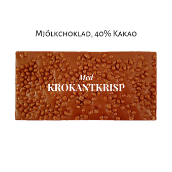 Pralinhuset - 40% Kakao - Krokantkrisp - Ljus Choklad