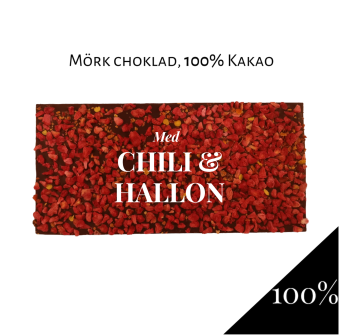 Pralinhuset - 100% Kakao - Chili & Hallon - 