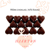 Pralinhuset - Small Hearts - 70% Kakao