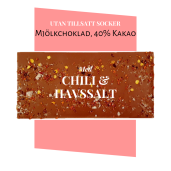 Pralinhuset - 40% Kakao - Chili & Havssalt - Utan Tillsatt Socker
