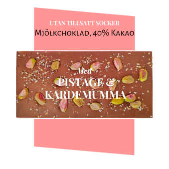 Pralinhuset - 40% Kakao - Pistage & Kardemumma - 