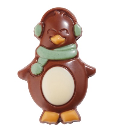 Chokladfigur - Pingvin Grön - Mjölkchoklad - 
