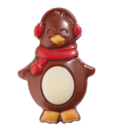Chokladfigur - Pingvin Röd - Mjölkchoklad - 