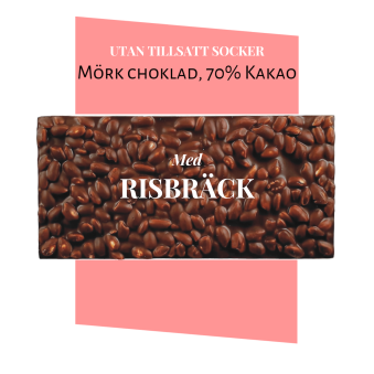 Pralinhuset - 70% Kakao - Risbräck - Utan Tillsatt Socker - Pralinhuset - 70% Kakao - Risbräck - Utan Tillsatt Socker