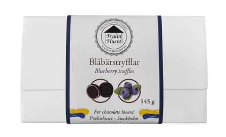 Pralinask - Blåbärstryfflar - 145 gram - 
