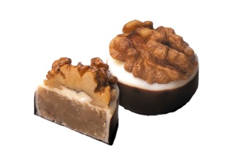 Pralin & Tryffel - Valnöts Marsipan - Mörk Choklad