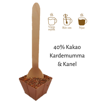 Pralinhuset - Drickchoklad - 40% Kakao - Kanel & Kardemumma - 