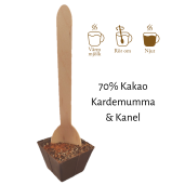 Pralinhuset - Drickchoklad - 70% Kakao - Kanel & Kardemumma
