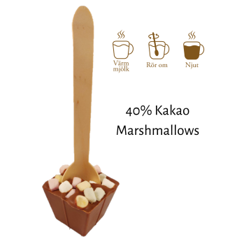 Pralinhuset - Drickchoklad - 40% Kakao - Marshmallows - 