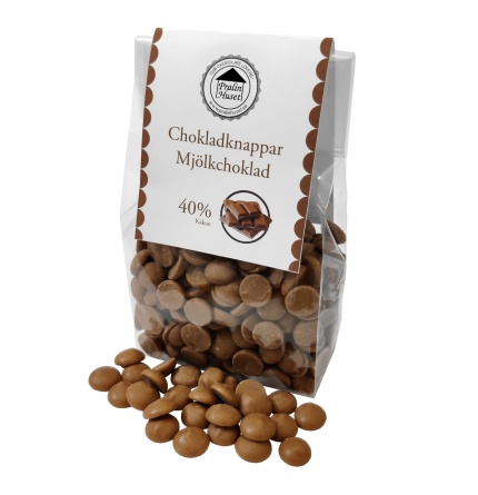 Pralinhuset - Chokladknappar - 40% Kakao - 150g - 