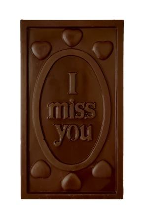 Pralinhuset - 70% Mjölkchoklad - I Miss You - 