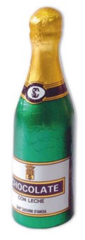 Champagneflaska - Ljus Choklad - 100 gram - 