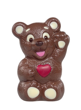 Chokladfigur - Hjärtbjörn - 90 gram - 