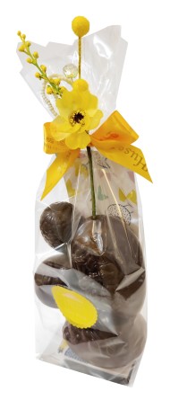 Påskpåse - Blåklocka - Mörka Chokladägg - 145 gram - 