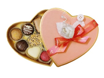 Mors Dag - Hjärtask - Rosa - 135 gram - Vanlig