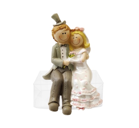 Bröllopsfigur - Seated Bride & Groom - 