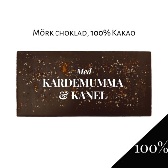 Pralinhuset - 100% Kakao - Kardemumma & Kanel - 