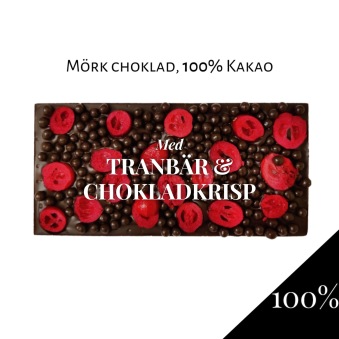 Pralinhuset - 100% Kakao - Tranbär & Chokladkrisp - 