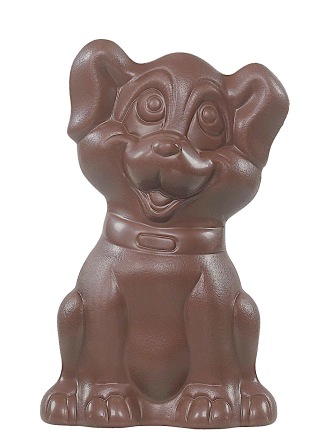 Chokladfigur - Hund i Mjölkchoklad - 200 gram - 