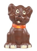 Chokladfigur - Hund med Halsband - 150 gram