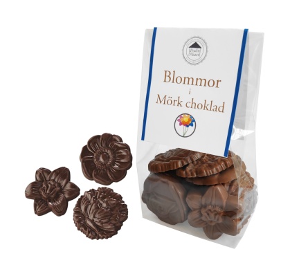 Pralinhuset - Choco Snacks - Chokladblommor Mörk - 
