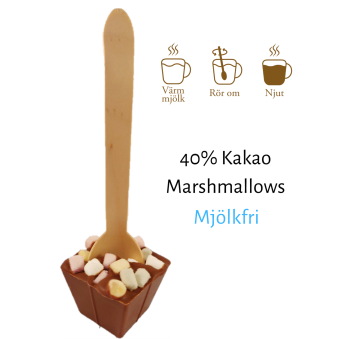 Pralinhuset - Drickchoklad - Mjölkfri - Marshmallows - 
