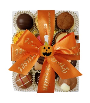 Halloweenask - Orange Band - 12 bitar - Vanlig