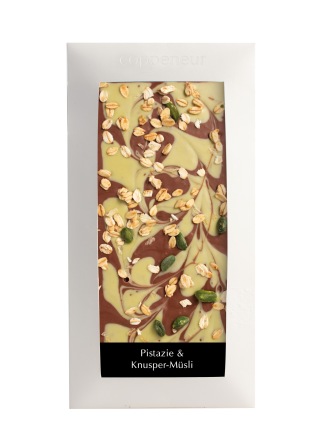 Chokladkaka - Pistage & Krispig Müsli - 85 gram - 