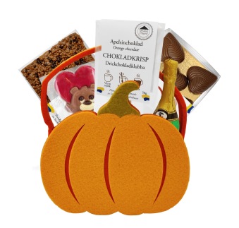 Halloweenkorg - Stor Pumpa - 