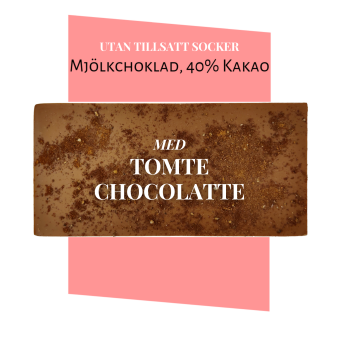 Pralinhuset - 40% Kakao - Tomte Chocolatte - Utan Tillsatt Socker - 