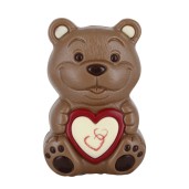 Chokladfigur - Love Bear - 2 Hearts - 75 gram