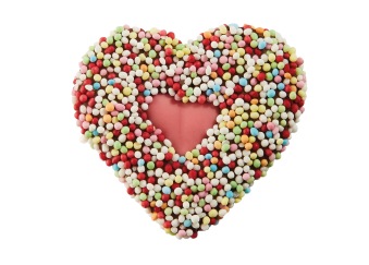 Pralin & Tryffel - Happy Heart - Mjölkchoklad med Strössel - 