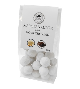 Pralinhuset - Marsipankulor & Mörk Choklad - 130 gram - 